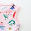 Girls vest dress summer new round neck cartoon print girls princess dress
