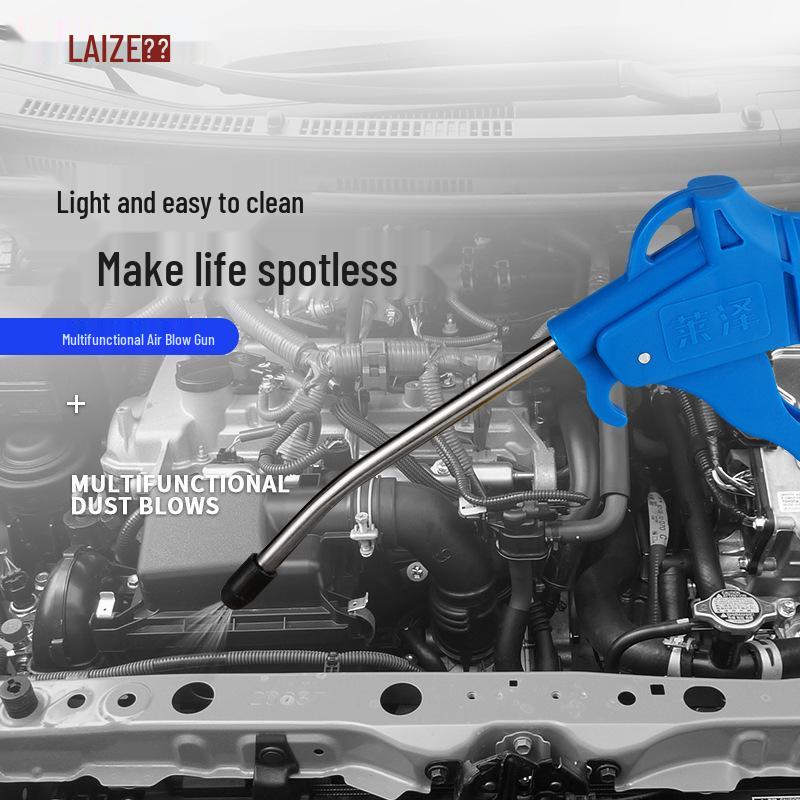 High-Pressure Plastic Air Blow Gun for Auto Repair: Long & Short Nozzles