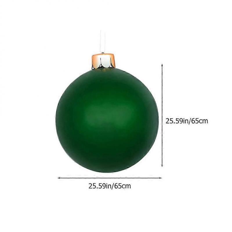 Outdoor Inflatable Baubles 7-Piece Set For Christmas Decoration Featuring Weatherproof PVC Material