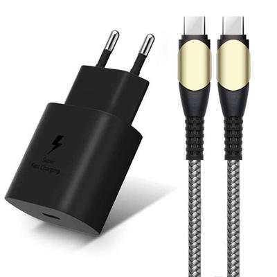 Rychlý síťový nabíječ 25W - OPPO - USB-C kabel 60W - Černý - Kompatibilní s více modely