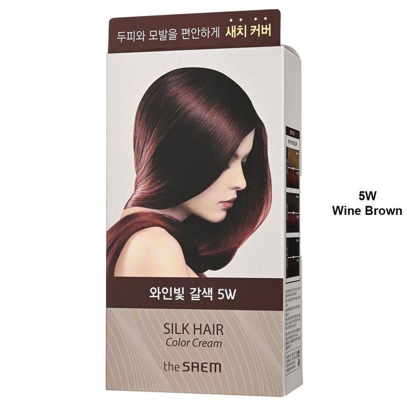 The Saem - Silk Hair Color Cream Gray Hair Cover - 5 Colors