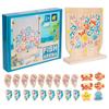 Shark Wooden Fun Dolphin Marine Creature Shape Logic Training Board Game