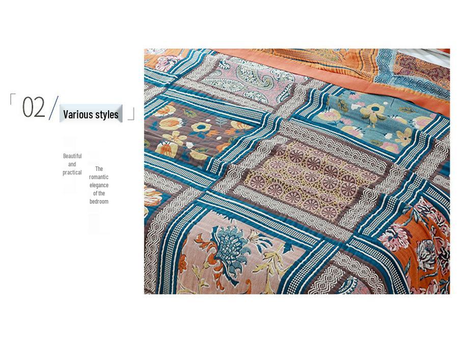 Comfortable Gauze Cotton Blanket - Summer Cool Air Conditioning Quilt