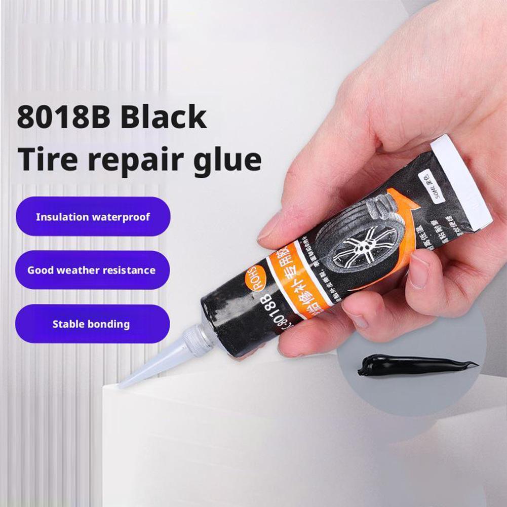100/50ML Waterproof High Temperature Resistant Tyre Repair Liquid Black Strong Rubber Glues Adhesive Glue Car Repairs Tools