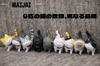 MAYJAI Mini Cat Figurines with Rotating Nordic 9 Kitten Bedroom Toy Holiday Dark Colors Cute Cat Figurines with Movable Decorative Garden Popular Cat