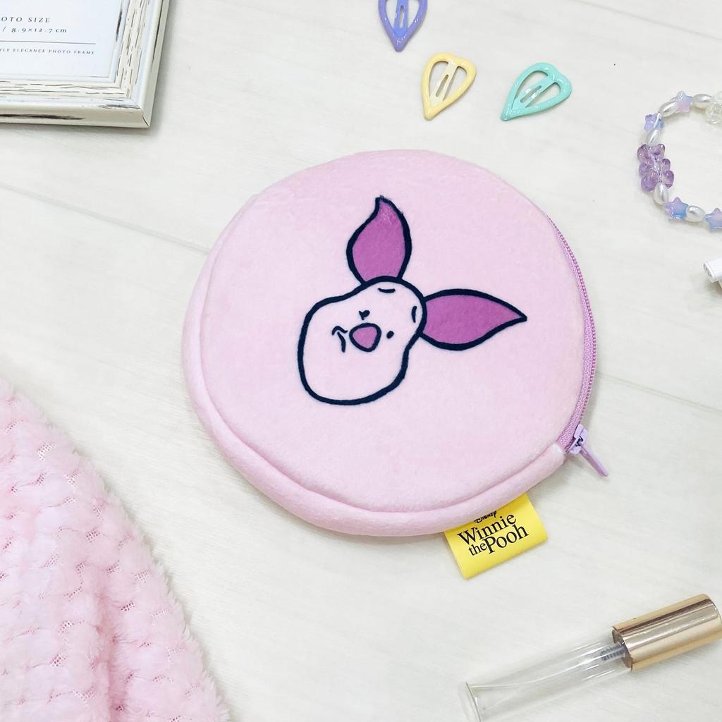 MORIPiLO Piglet Tissue Case, Disney Plush Toy Pouch, Small, Cute, 13x13cm (Funny Face Pink), Disney Character, Morishita Pillow