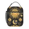 Mysterious Sun And Moon Insulated Lunch Bag for Women Kids Portable Food Boxes Thermal Lunch Box Tote