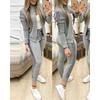 Women Two Piece Set Outfits Autumn Women's Tracksuit Zipper Top Pants Casual Sport Suit Winter Piece Woman Set