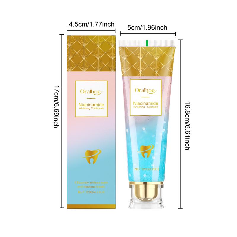 Whitening Toothpaste Deep Cleansing Remove Tooth Stains Fresh Breath Soothing Gums Brightening Refreshing Oral Care