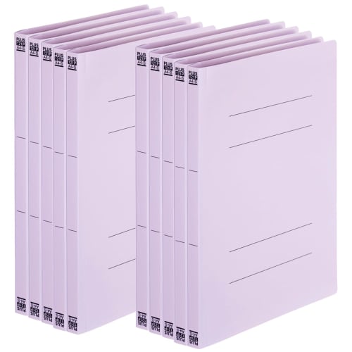Plus PP flat file A4 vertical violet 10 books No.121P 98-292ÁE0
