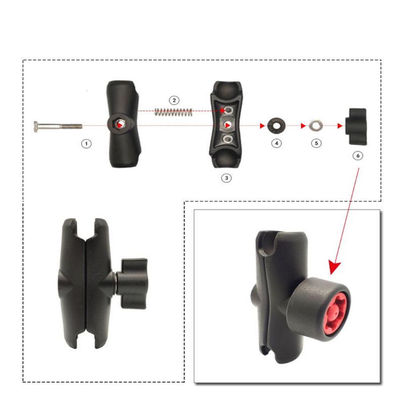 New Anti Theft Pin-Lock Security Knob Key for 1" Arm Socket Phone Holder