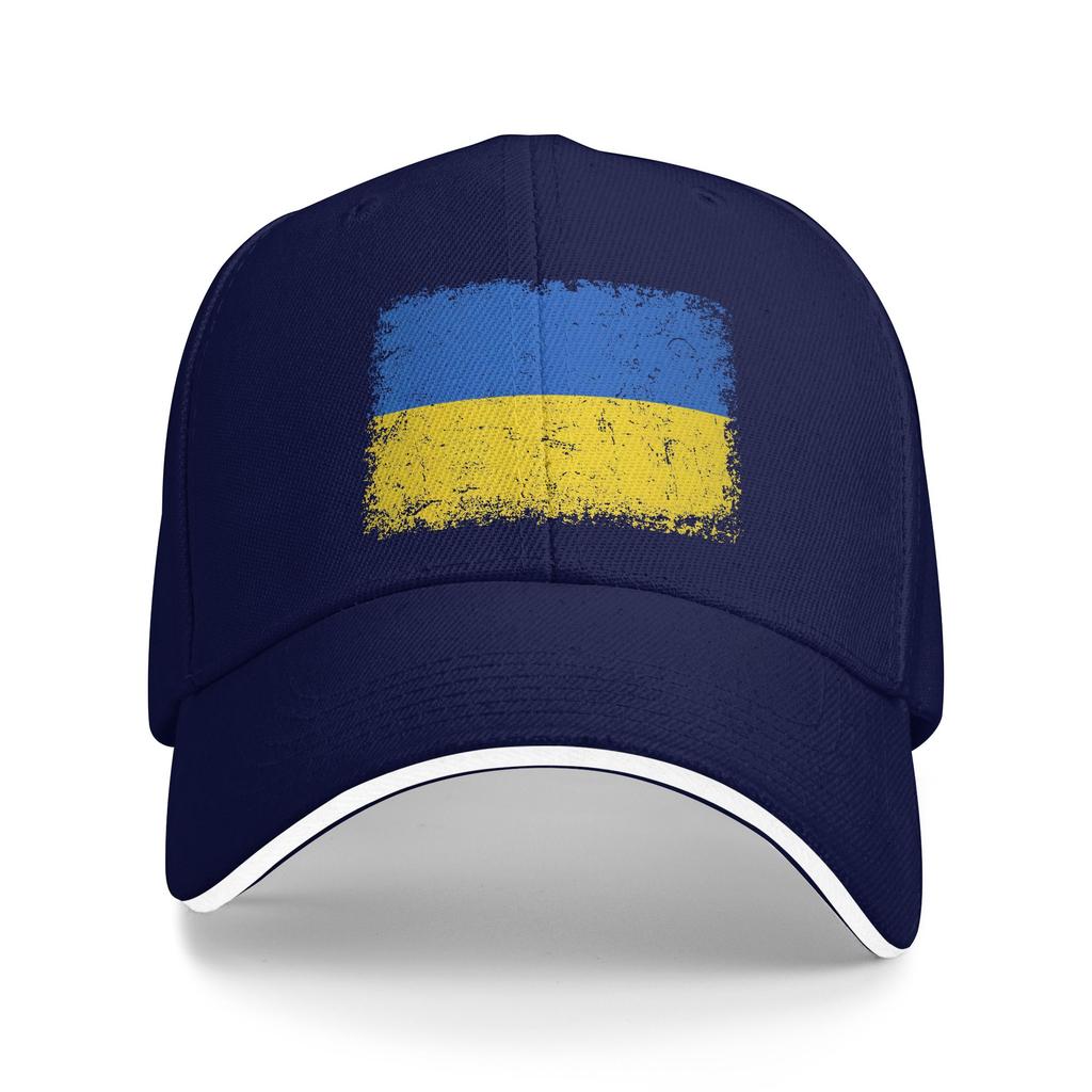 Vintage Ukraine Ukrainian Flag Pride Retro Style Baseball Cap  Classic Trucker Hat Summer Women Men Tennis Skate Baseball Caps