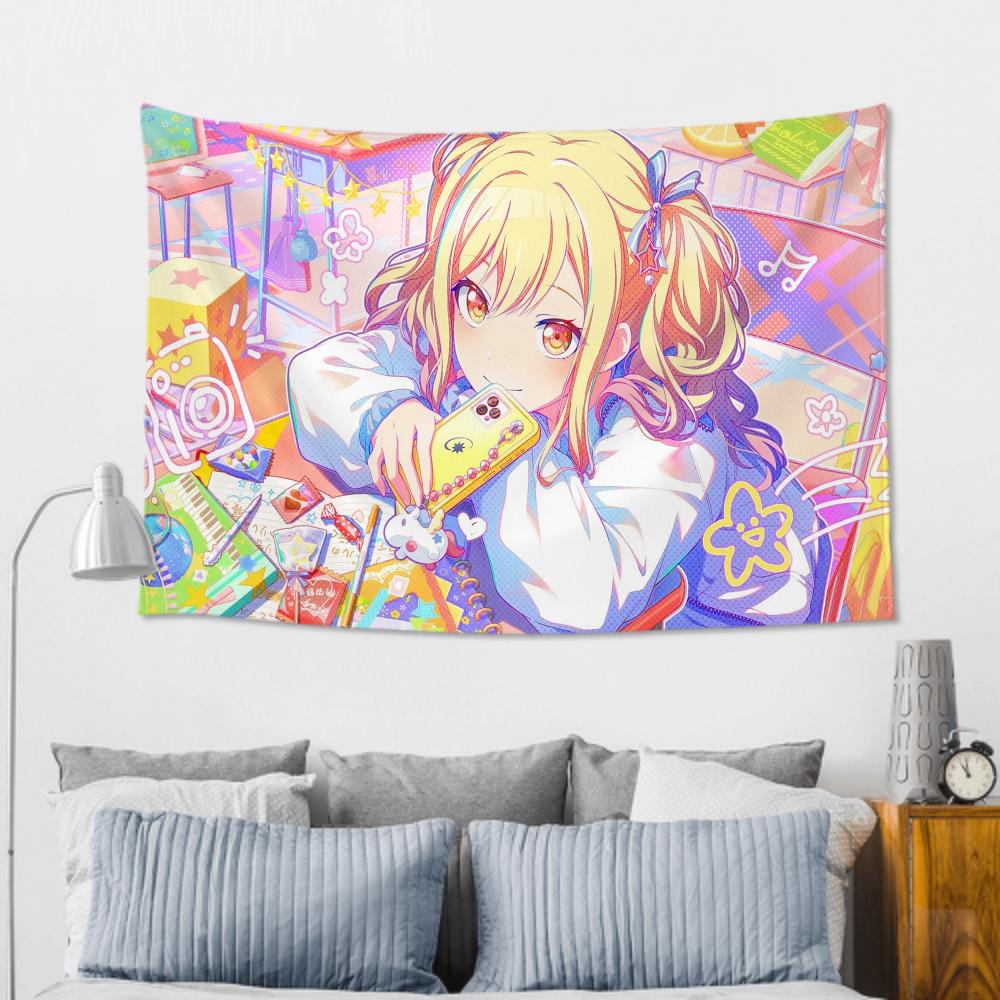 Tenma Saki Animation Game PProject SSekai Tapestry Room Decor Wall Cloth Party Hanging Background Room Decor Baby Room
