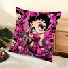 B-Betty B-Boop Cushion Cover Soft Short Plush Pillow Cover Smooth Cozy Texture Aesthetic Cushion Case Home Decor