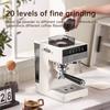 20bar Coffee Machine Semi automatic Home Small Cold Hot 2 Extraction 1.8L Capacity Double Cup Powder Bowl Compatible