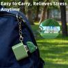 1Pcs Rechargeable Frog Croaking Keychain with Sound LED Lights Keyboard Clicker Frog Fidget Toys for Kids Adults Boys Girls Gift