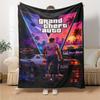 Grand Theft Auto Personalizza il Tuo Nome Coperta Regalo Coperta Personalizzabile Ultra-Morbida Adatta per Soggiorno Soggiorno Sedia da Ufficio Divano