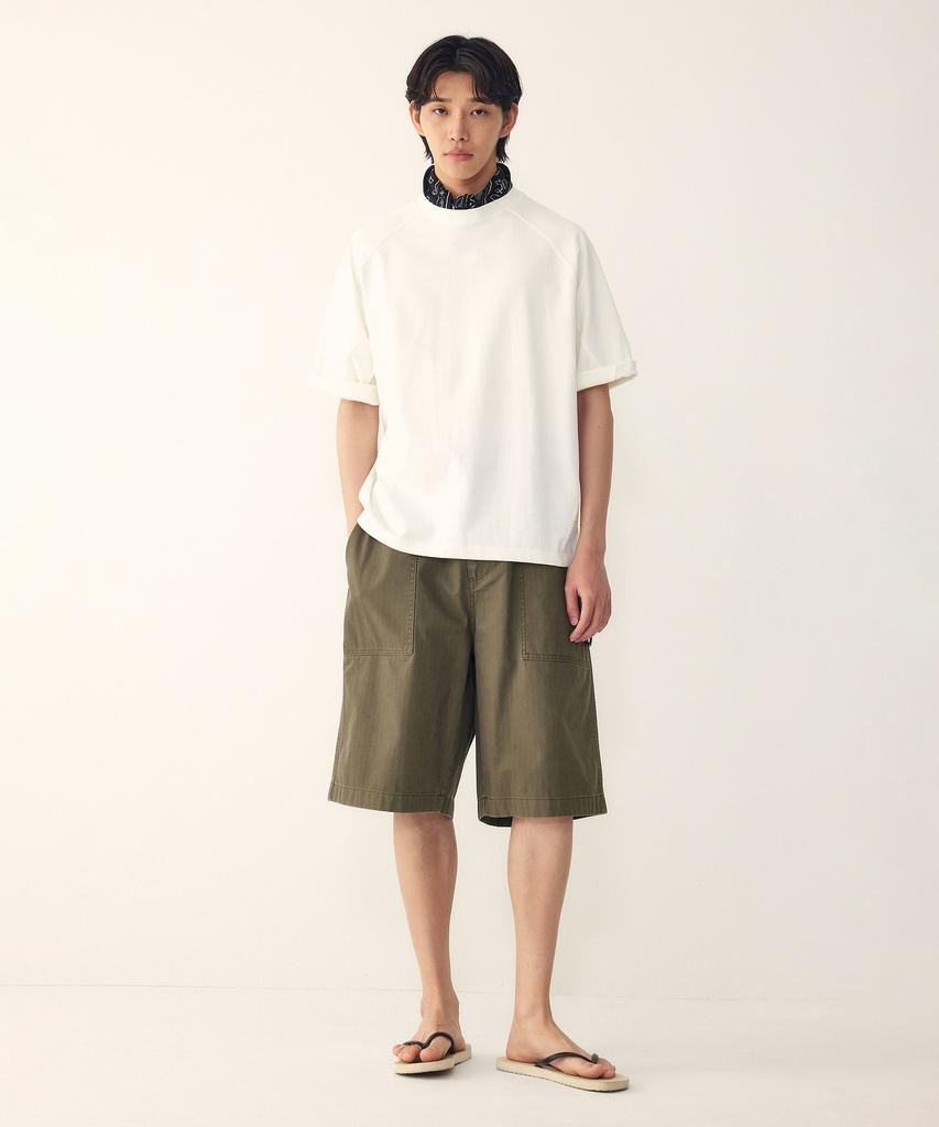 STUDIO TOMBOY [Men] Carpenter Pocket Half Pants_Khaki 9156231313