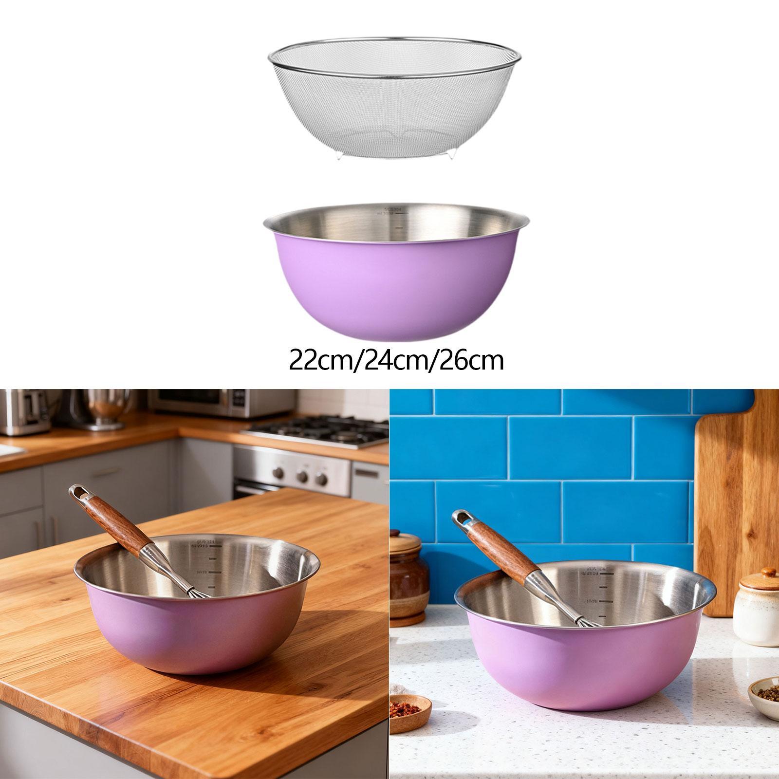 

2Pcs Pasta Spaghetti Rice Rinser Strainer Washer Rice Washing Bowl Colander Food 22cm