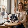 Japanese Samurai Skull Print Tote Bag Casual Large Capacity Handbag