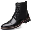 Designer Mode Lässige Stiefel für Herren Große Größe Einfarbig Schnürung Herbst Winter Stiefeletten Männlich Designer Lederschuhe Männlich2025