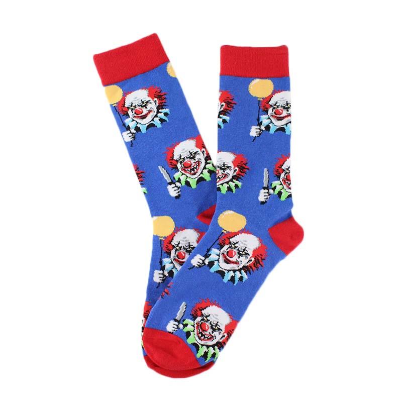 Happy Cool Harajuku Crew Mens Socks Hip Hop Street Big Size Funny Socks Men Skateboard Painting Calcetines Homme Divertidos Sox