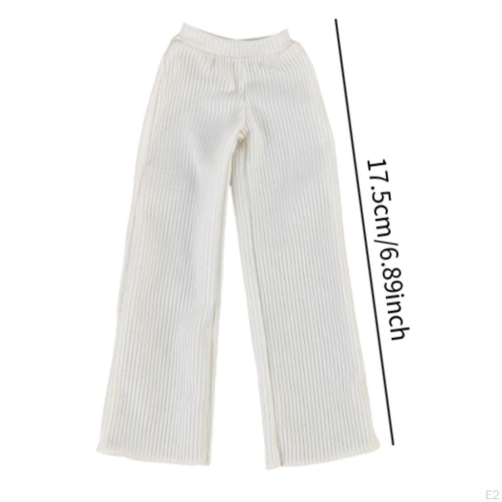 1/6 Casual Pants Mini Wide Leg Design for 12 Inch Female Action Dolls