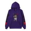 Record of Ragnarok Lu Bu Vollfarbiger Anime Hoodie Japanischer Drachen-Ärmeldruck Lässiger Pullover mit langen Ärmeln Sweatshirt