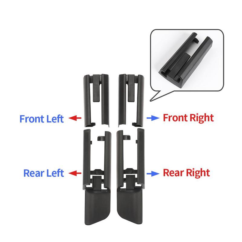 Black Plastic Car Seat Rail Trim Cover Sliding Track Bonnet Front Rear Left Right For BMW G30 G11 G12 F15 F16 5 7 Series X5X6