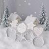 Christmas Molds Christmas Ornaments Resin Pendant Molds Snowflake Home Decor for Kitchen Window Shelf Plaster Wax Clay Fondant