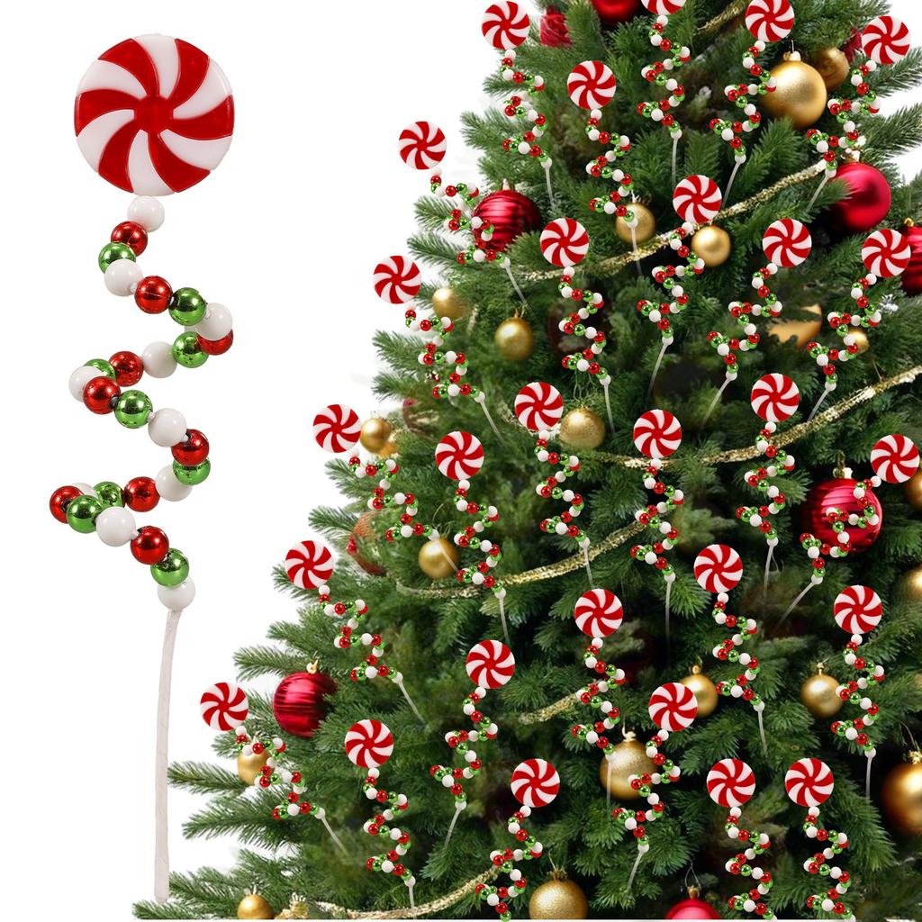 Christmas Decoration Spiral Candy Bar Two-color Windmill Bell Cutting DIY Christmas Tree Christmas Decoration