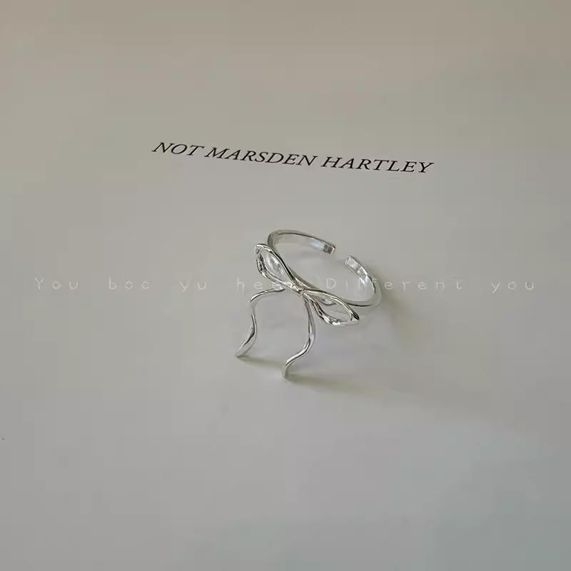 Lace Bow Ring - Elegant Finger Ring for The Index Finger. Summer Style. Simple Design. Finger Ring. Bows made of ribbons