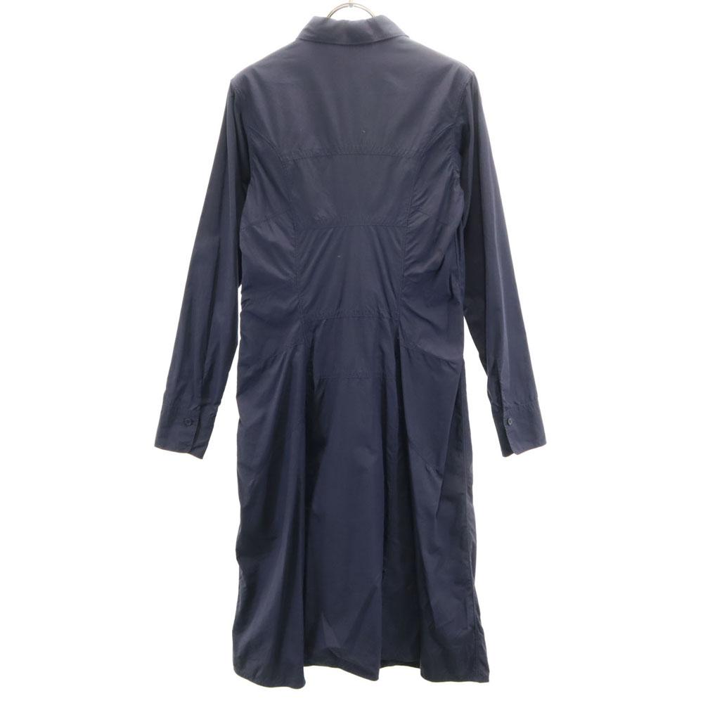 JIL SANDER made in Italy Long sleeve Shirt dress 38 Navy Women Used