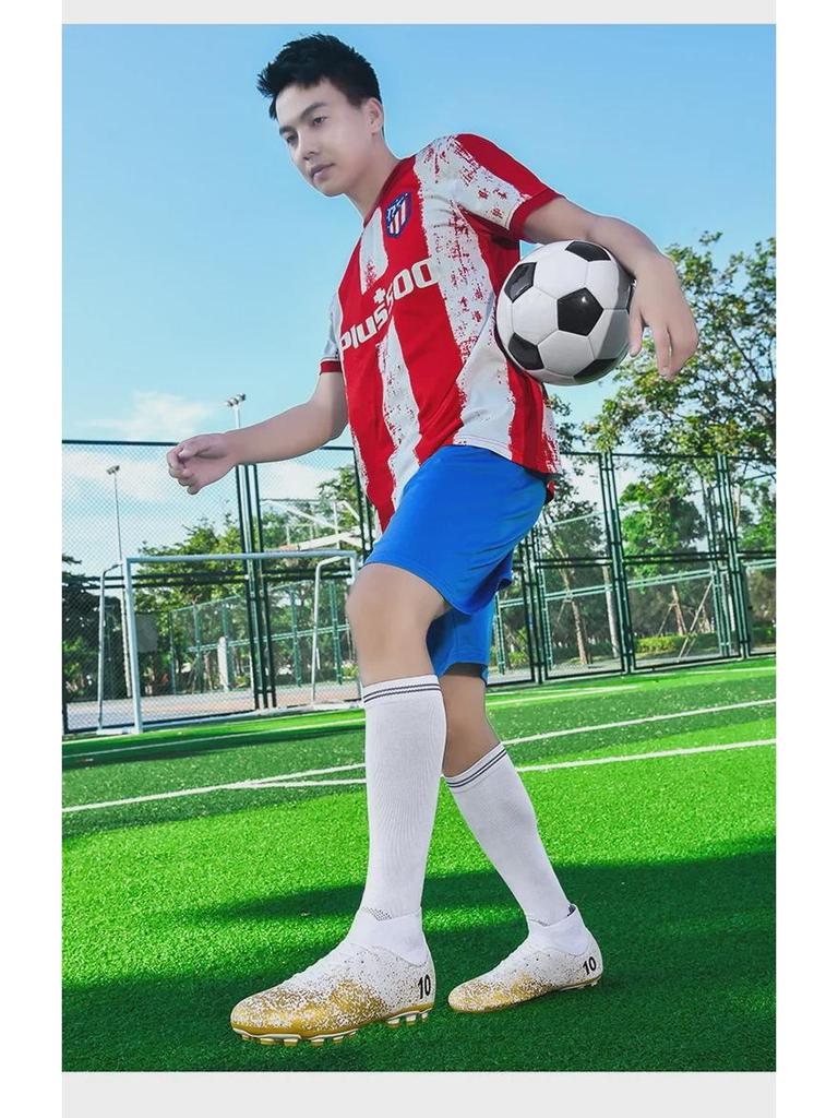 Men's Low-Top AG Football Shoes for Youth Competition and Training