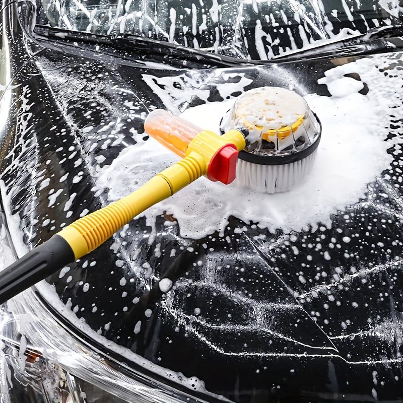 360 ° Rotating Car Wash Brush Set, High Pressure Scratchless Snow Neale Brushes, Automatic Bubble Adjustment, Immersive Car Wash