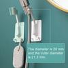 360 Degrees Rotatable Double Hook Punch-free Wall-Mount Shower Spray Head Holder