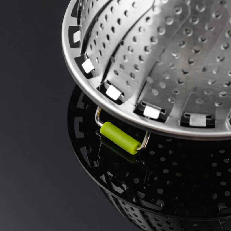 9/11Inch Stainless Steel Lotus Steaming Tray Folding Food Steamer Vegetable Fruit Food Basket Mesh Steamer Rack Cooking Cookware