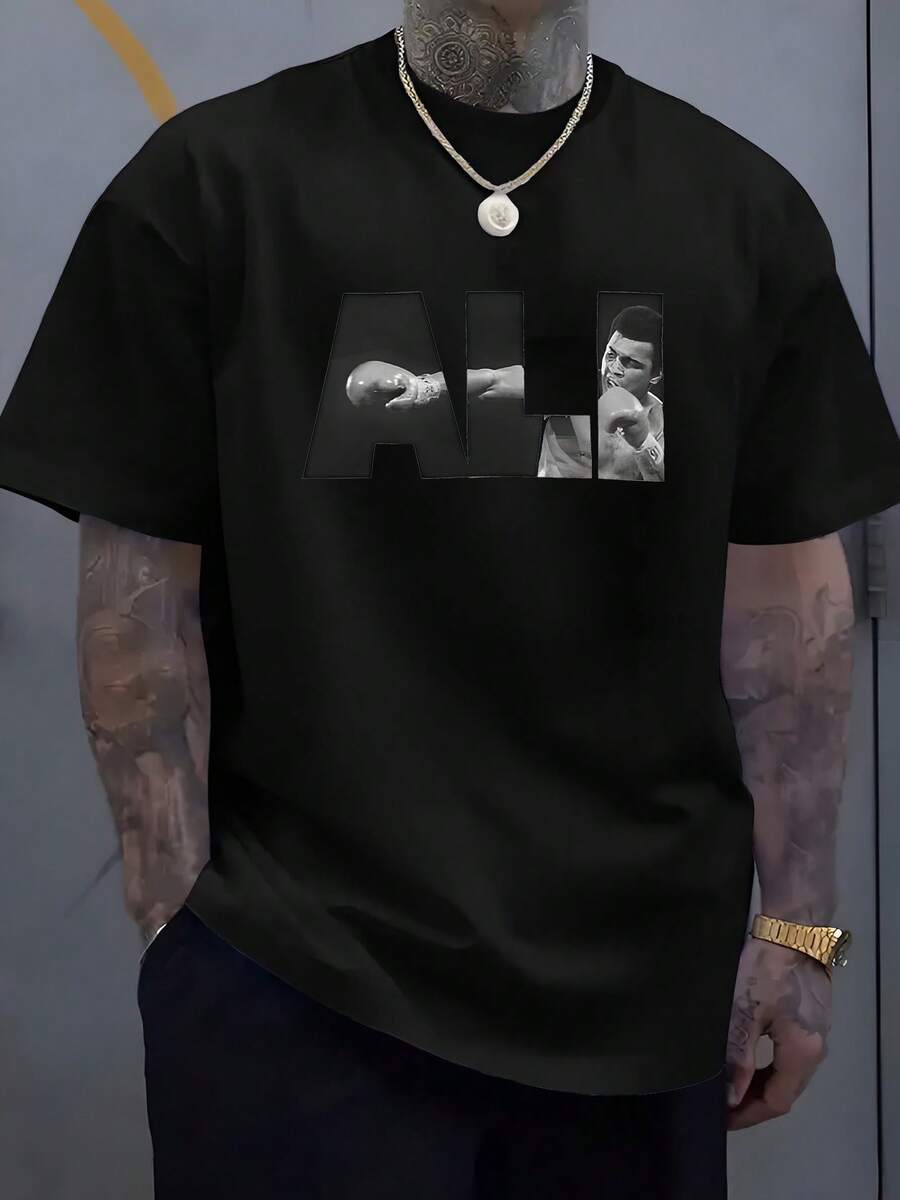 Muhammad Ali poster print unisex T-shirt XL