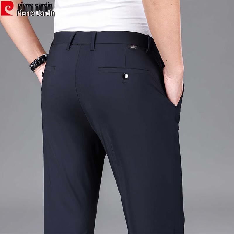 Pierre Cardin Men's Business Casual Straight-Leg Pants