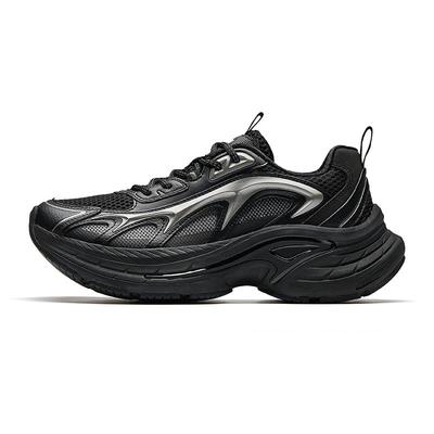 Starburst Men Retro Trend Casual Dad Shoes Black Metallic Silver 112528857-3
