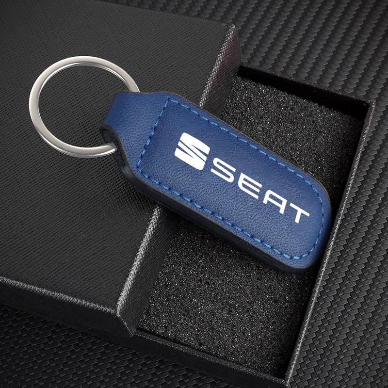Car Emblem Keychain Anti-loss Keyring Pendant Gifts For Seat Leon FR FR+ Cupra Ibiza Altea Formula Racing Alhambra Accessories