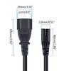 C14 to C7 Cord PVC Male to Female Cable Convenient Power Cable PVC Cord for Room