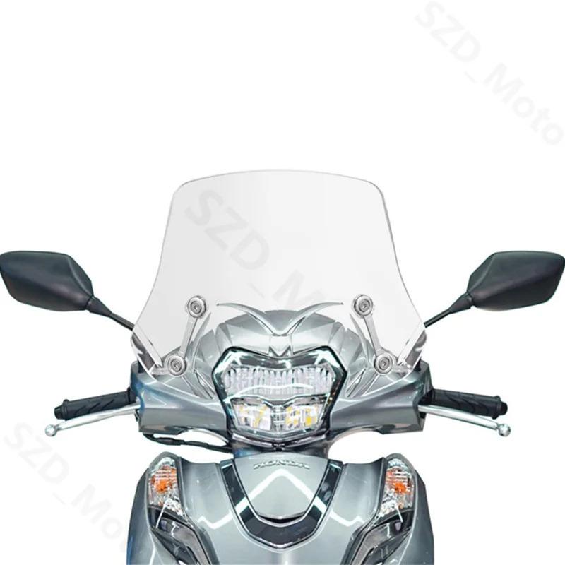For Honda Lead125 Lead 125 Motorcycle Accessories Windscreens Windshield Wind Deflectors Viser Visor Transparent