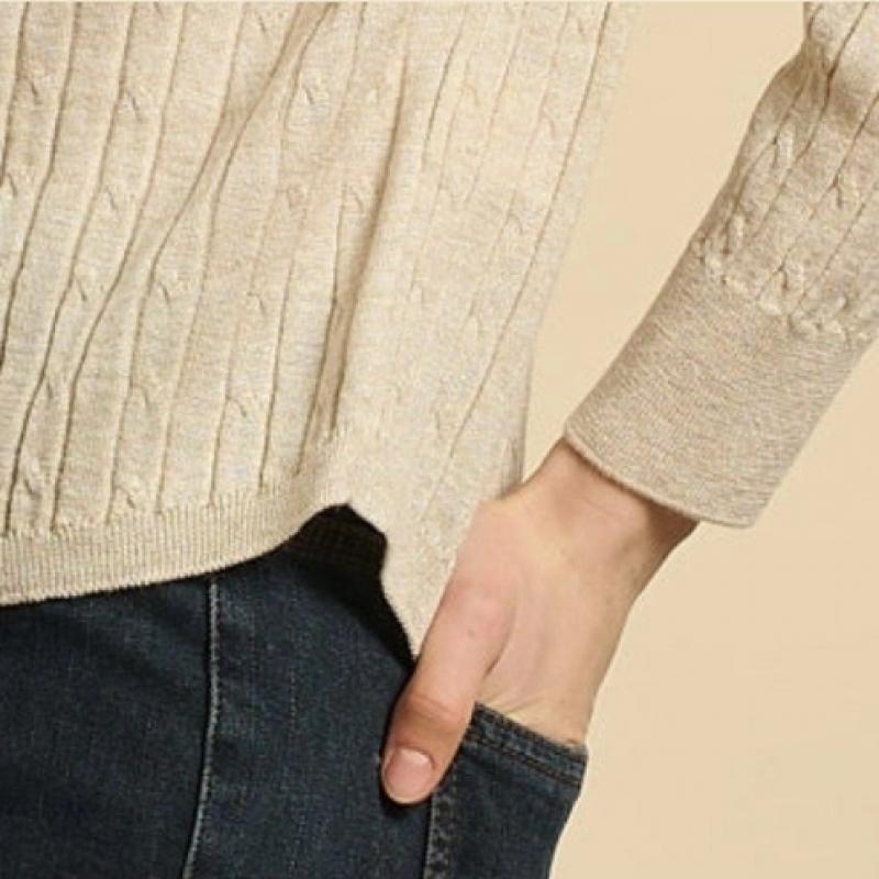 BCBG Shining Cable Knit Pullover B6s2k407