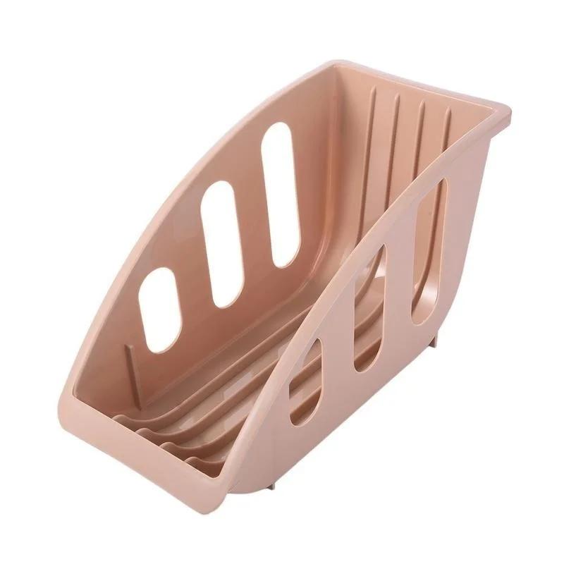 Portable Single Drain Plate Kitchen Rack Holder Spoon Shelf  Bowl Dishes Cupboard  Organizer Dish Drainer
