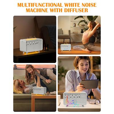 Taşınabilir Beyaz Gürültü Bluetooth Hoparlör Doğa Sesli Uyku Yardımcısı Müzik Kutusu Kablosuz Stereo Mp3 Müzik Çalar Zamanlı Kapatma Desteği