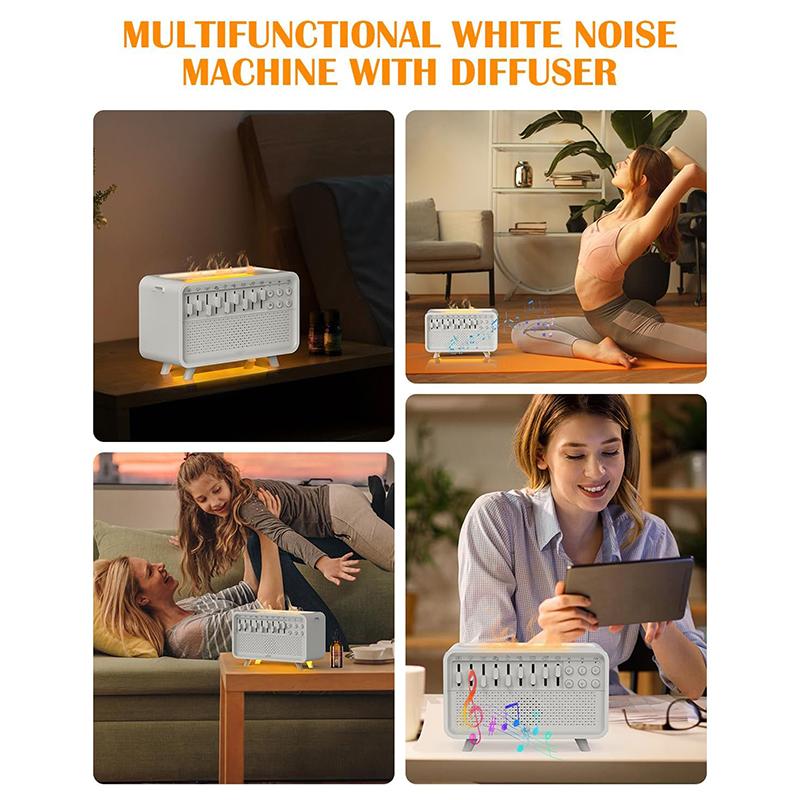 Portable White Noise Bluetooth Speaker Nature Sound Sleep Aid Music Box Wireless Stereo Mp3 Music Player Support Timed Shutdown