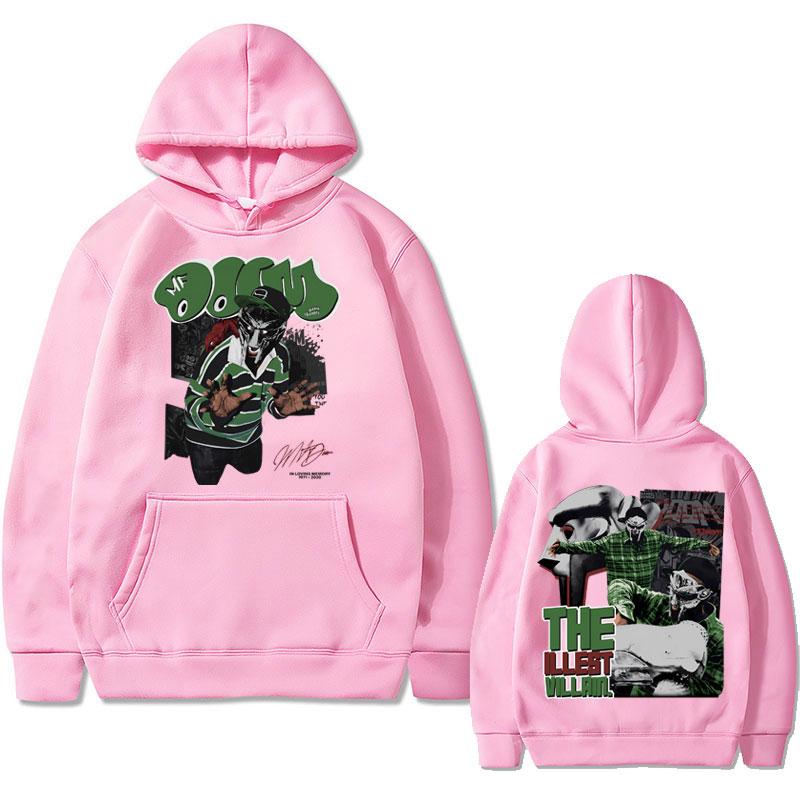 Rapper Mfdoom Madvillainy The Illest Villa Double Sidprint Hoodie Male Loose Hip Hop Sweatshirts Men Fleece Cotton Hoodies