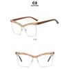 Women's glasses, cat's eye large-frame square glasses.