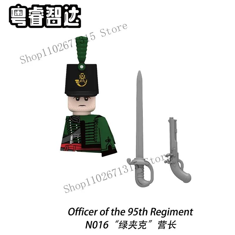 Napoleonic Wars Military Soldiers Building Blocks British France Prussia Cavalry Army Russian Infantry Figures Bricks Kids Toys